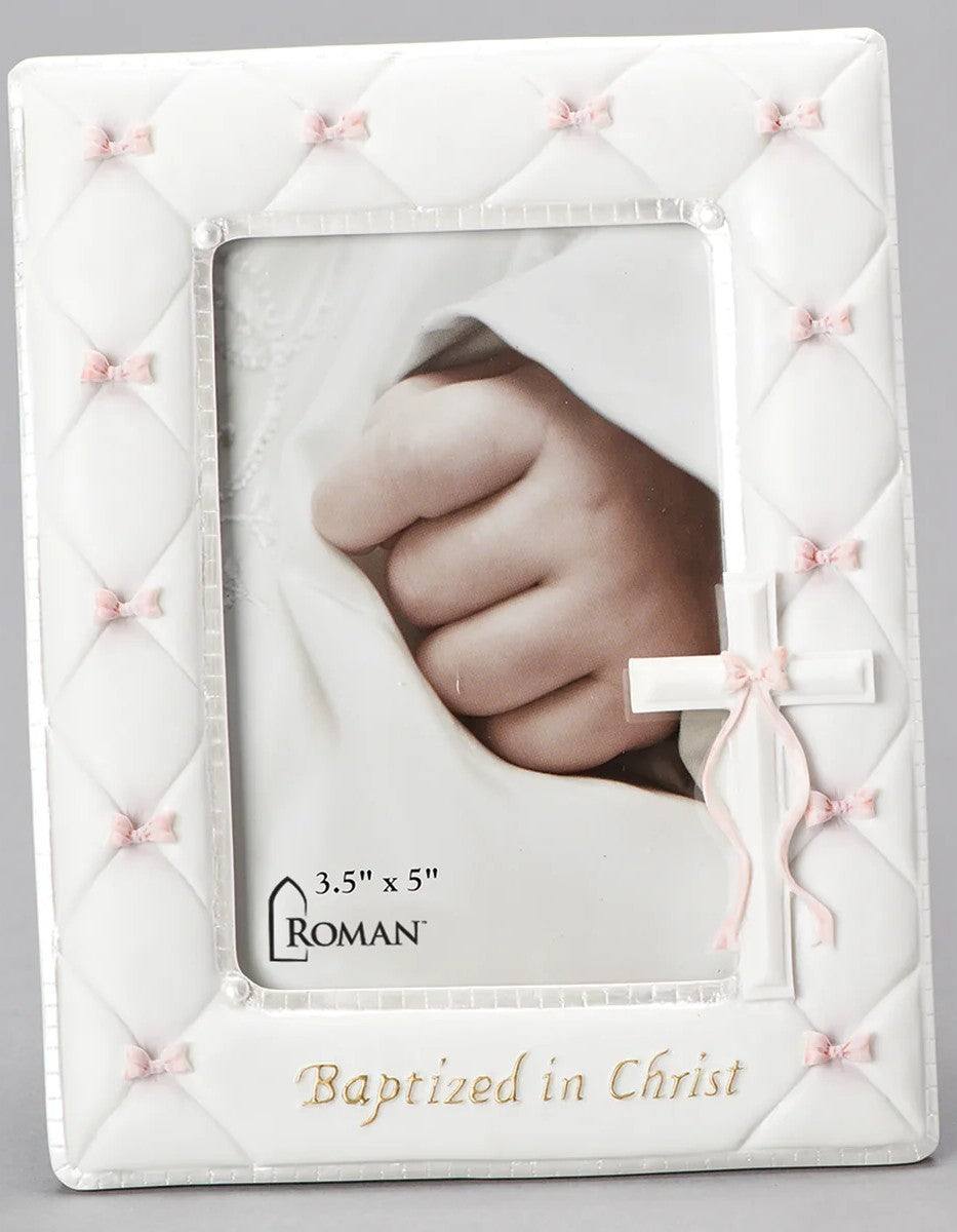 Baptized in Christ Frame Baptism for Girl