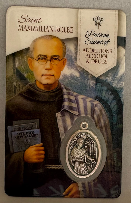 St. Maximilian Kolbe Prayer Card