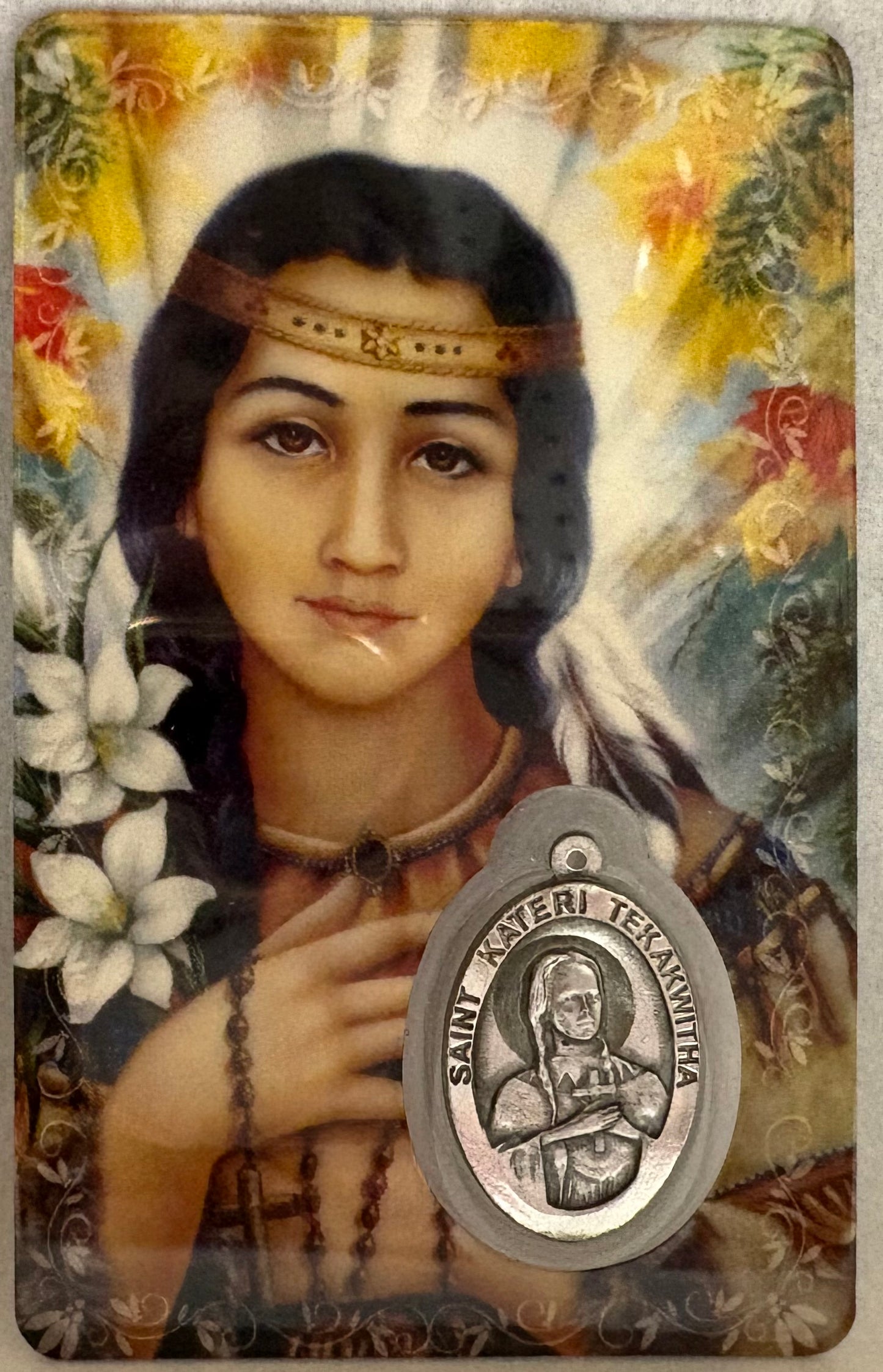 St. Kateri Tekakwitha Prayer Card