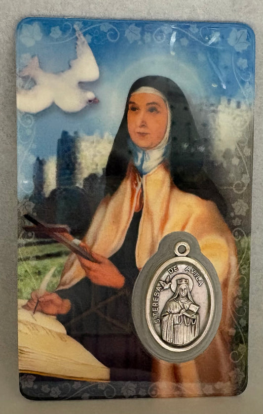 St. Teresa of Avila Prayer Card