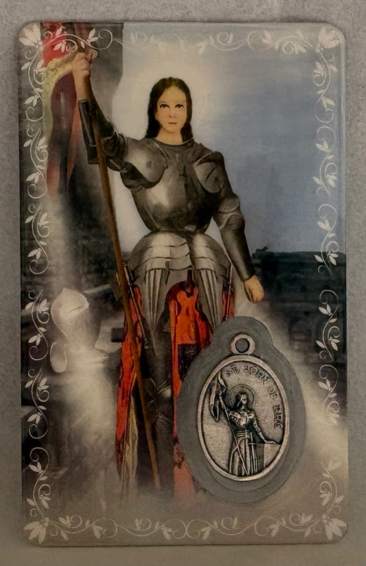 St. Joan of Arc Prayer Card