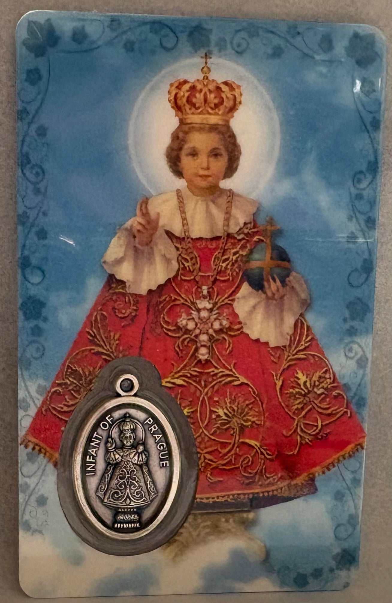 Infant of Prague Prayer Card