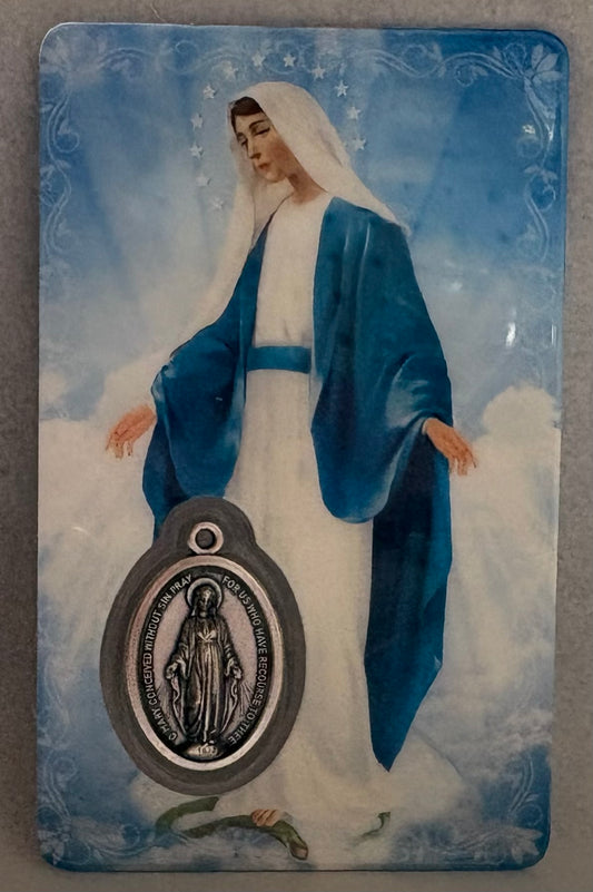 Our Lady of Grace Prayer Card