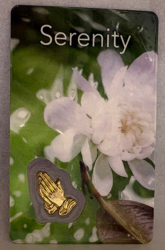 Serenity Prayer Card