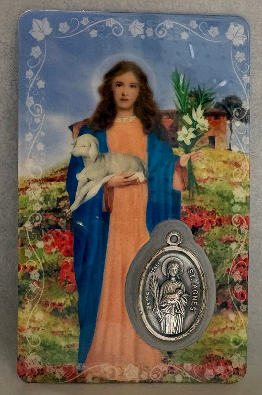 St. Agnes Prayer Card