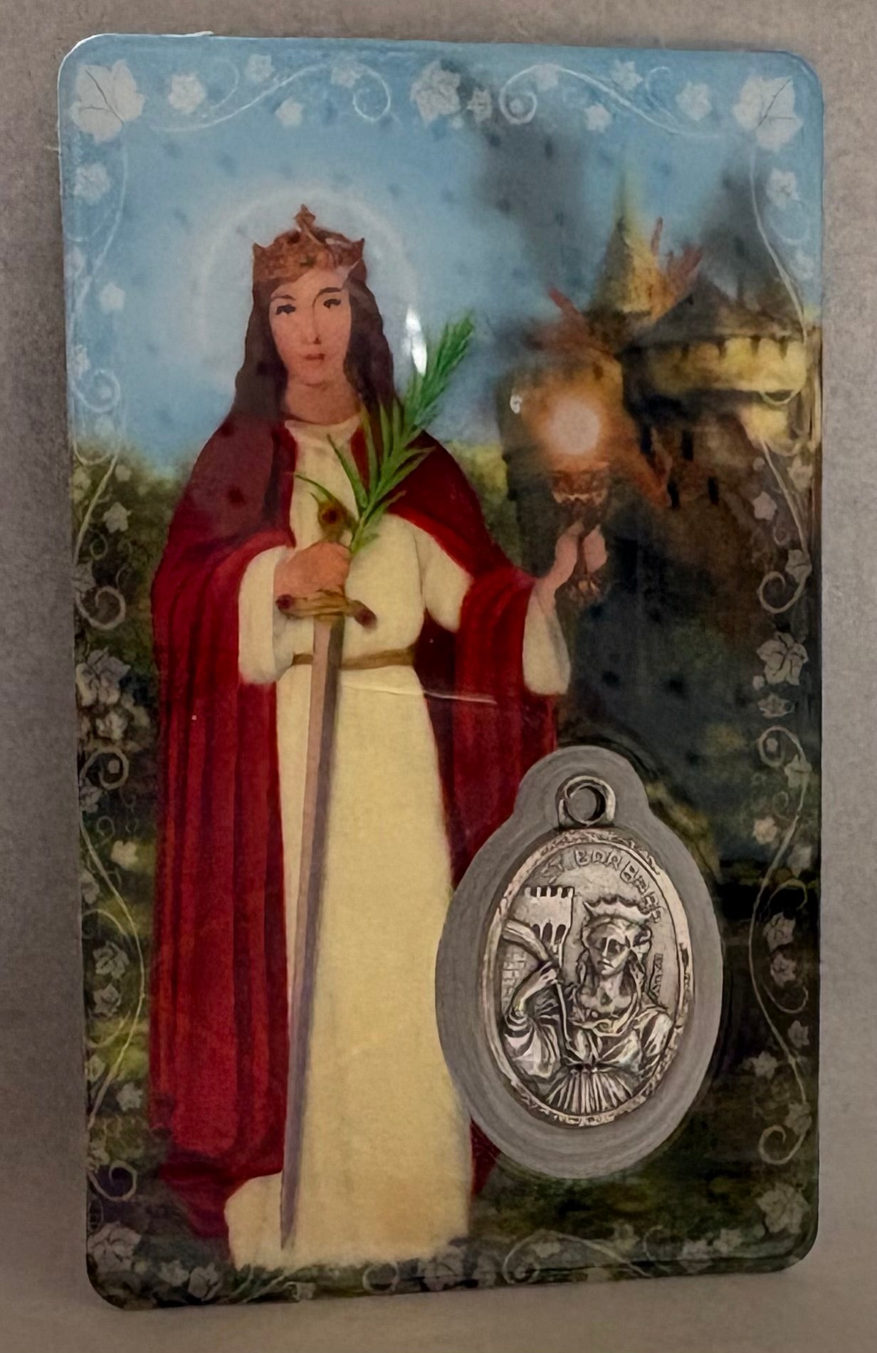 St. Barbara Prayer Card