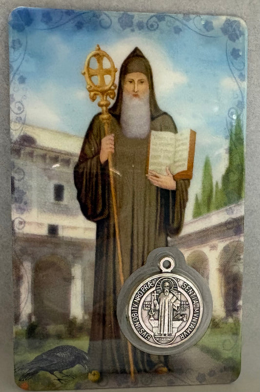 St. Benedict Prayer Card