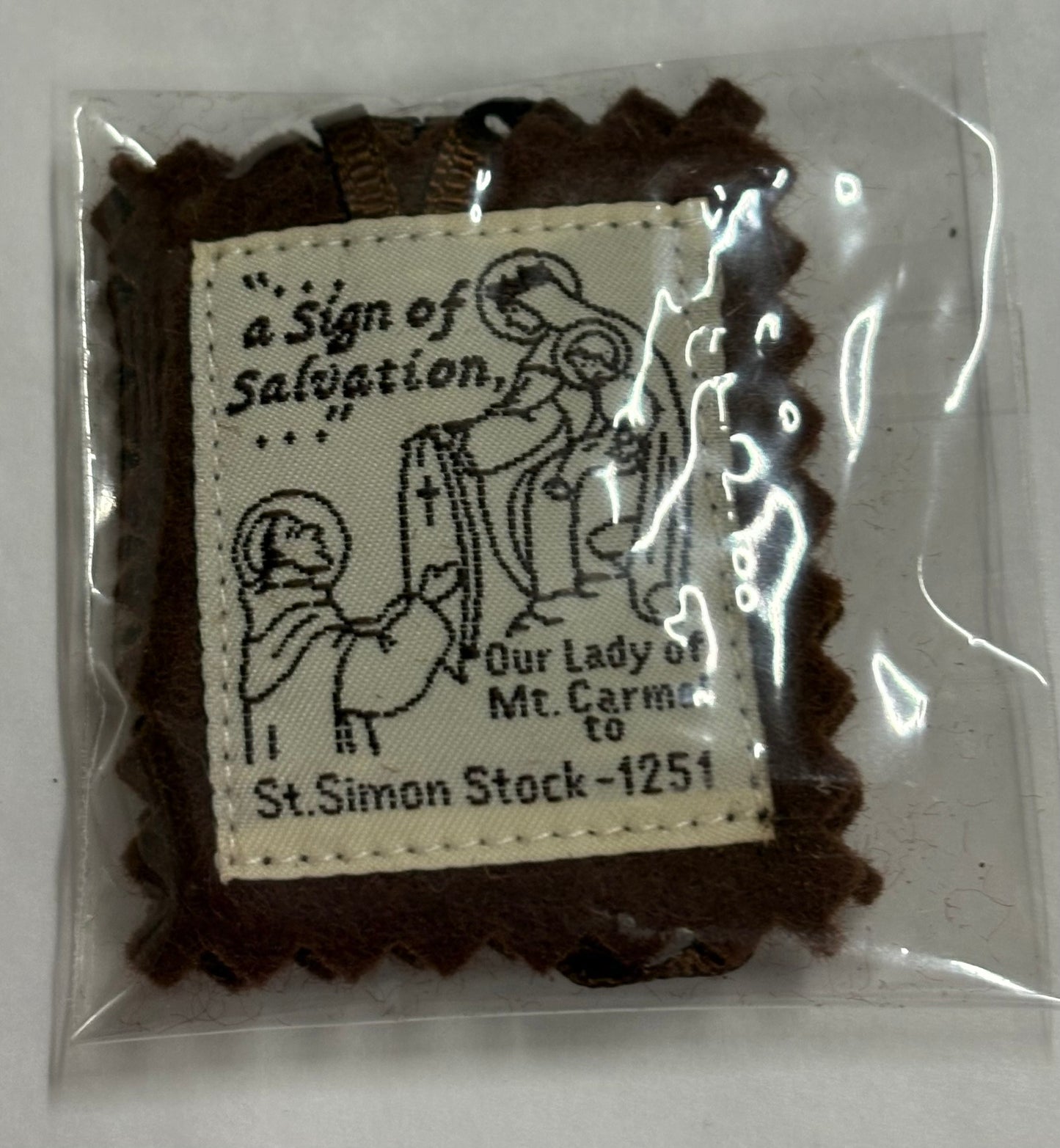 Brown Cloth Scapular Gift
