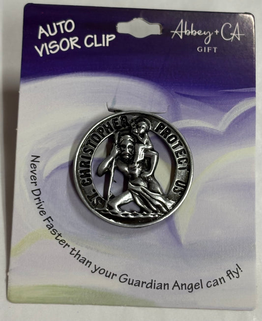 St. Christopher Visor Clip 1 Gift