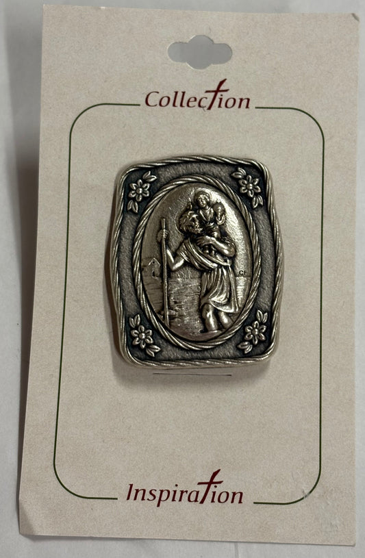 St. Christopher Visor Clip 2 Gift