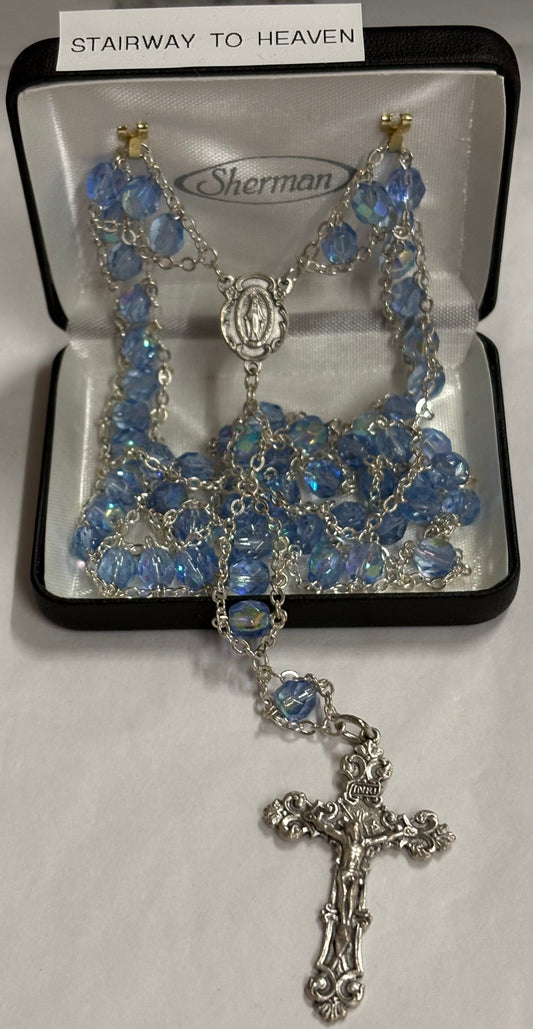 Stairway to Heaven Blue Rosary
