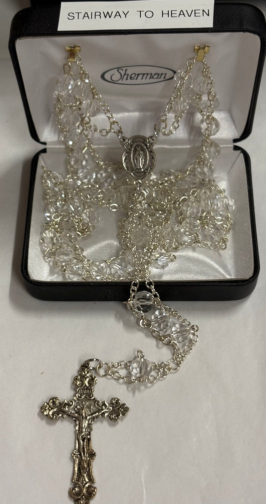 Stairway to Heaven Clear Rosary