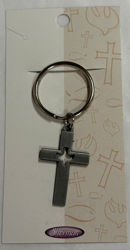 Pewter Dove Keychain Confirmation