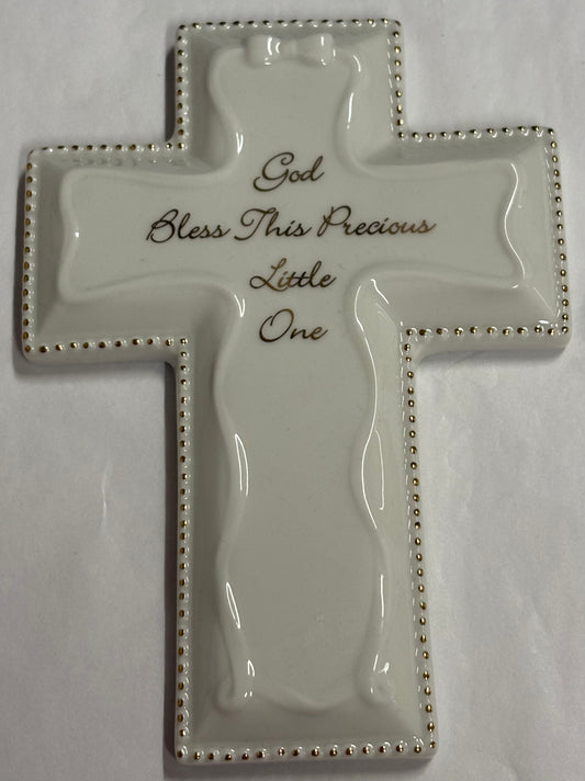 God Bless Wall Cross Baptism