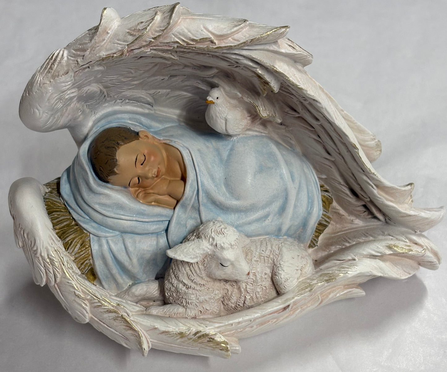 Baby In Angel Wings Figurine Baptism
