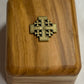 Olivewood Box Jerusalem Cross