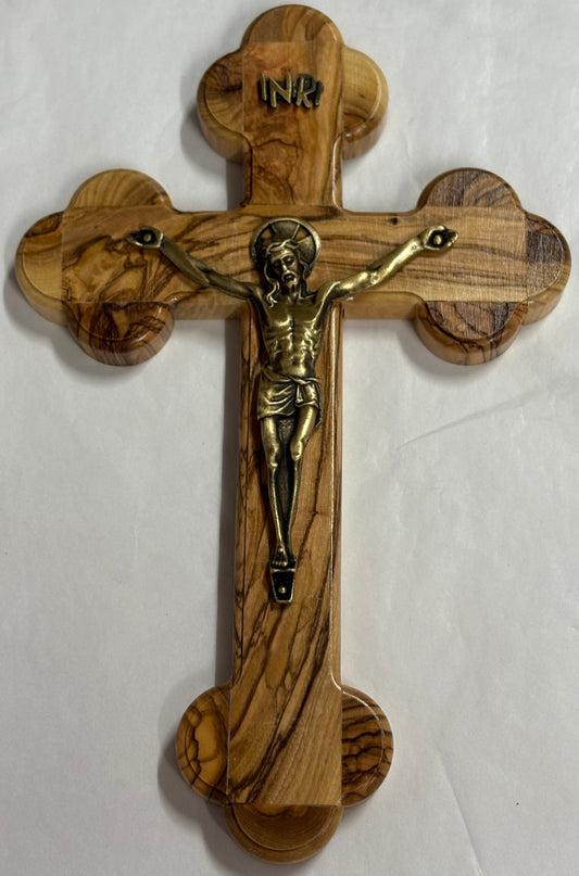 Crucifix 10 inch Olivewood