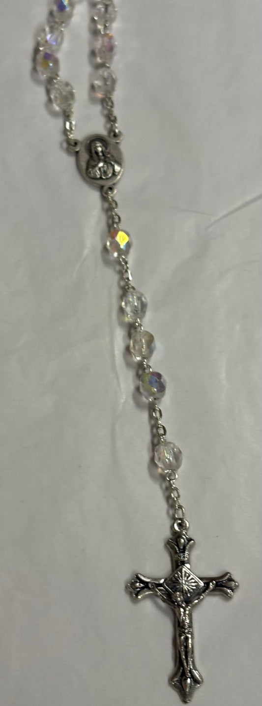 Clear Crystal Rosary