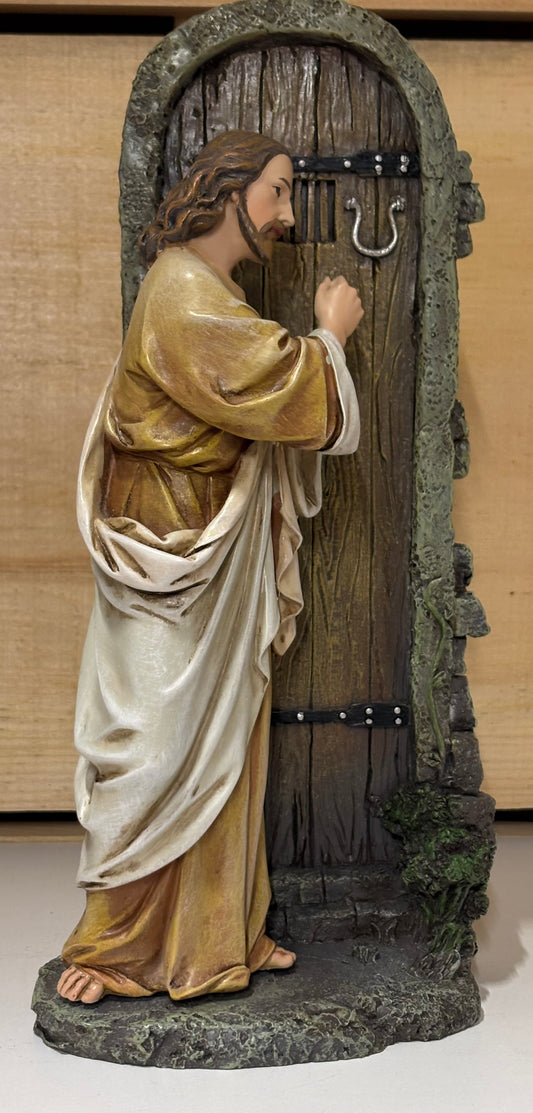 Jesus Knocking at the Door 11.75 inch Statue