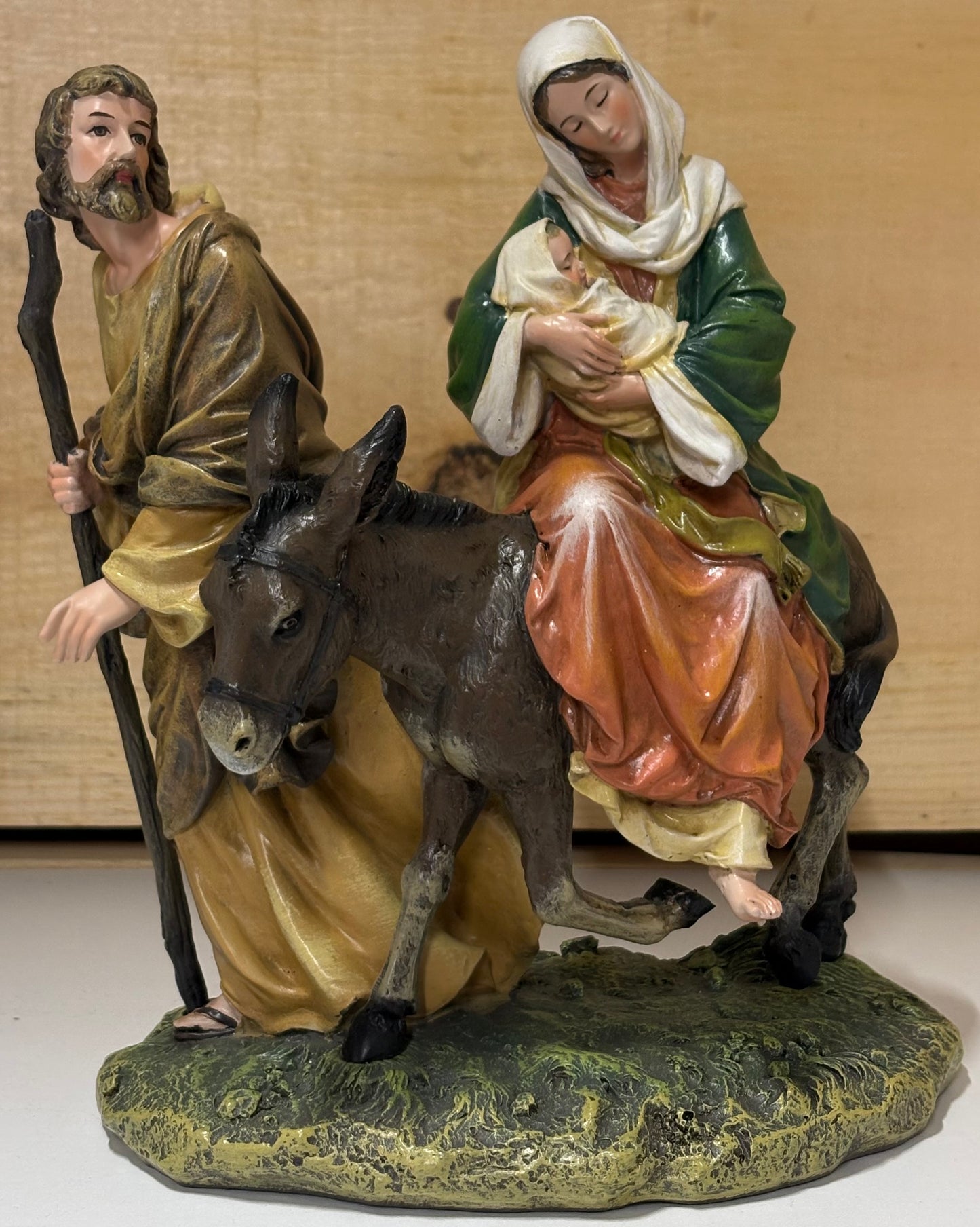 Flight into Egypt 9 inch Statue Christmas