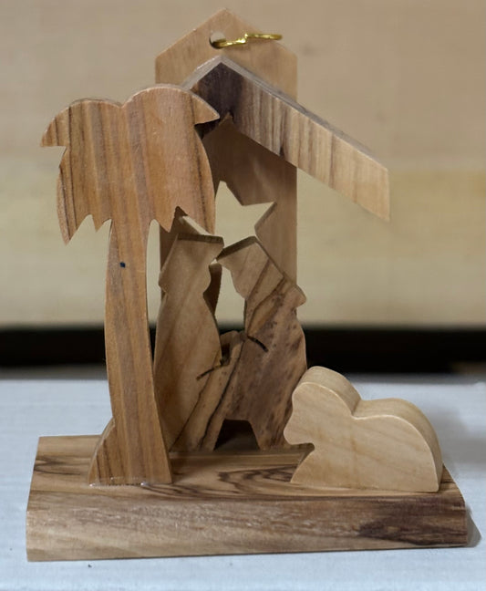 Nativity Ornament Olivewood