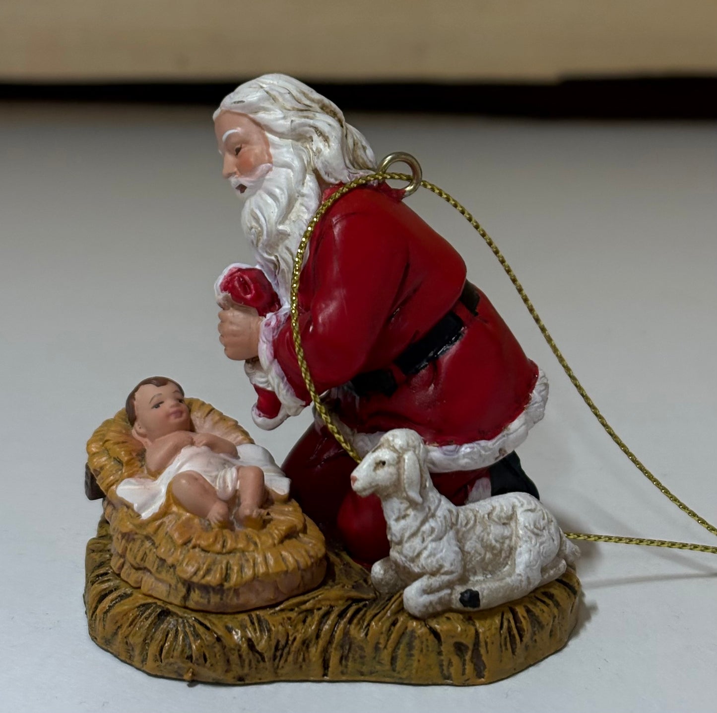 Kneeling Santa Ornament