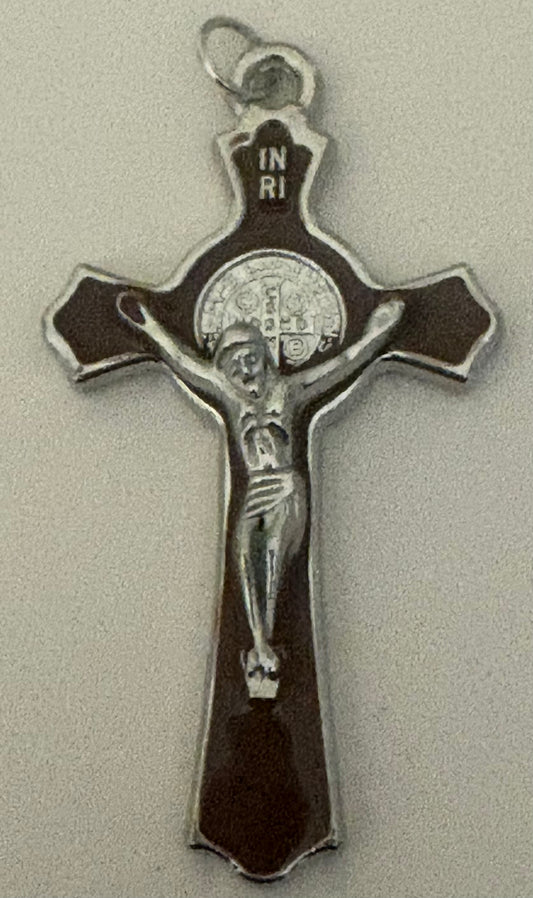 St. Benedict Cross Brown 2 inch Crucifix