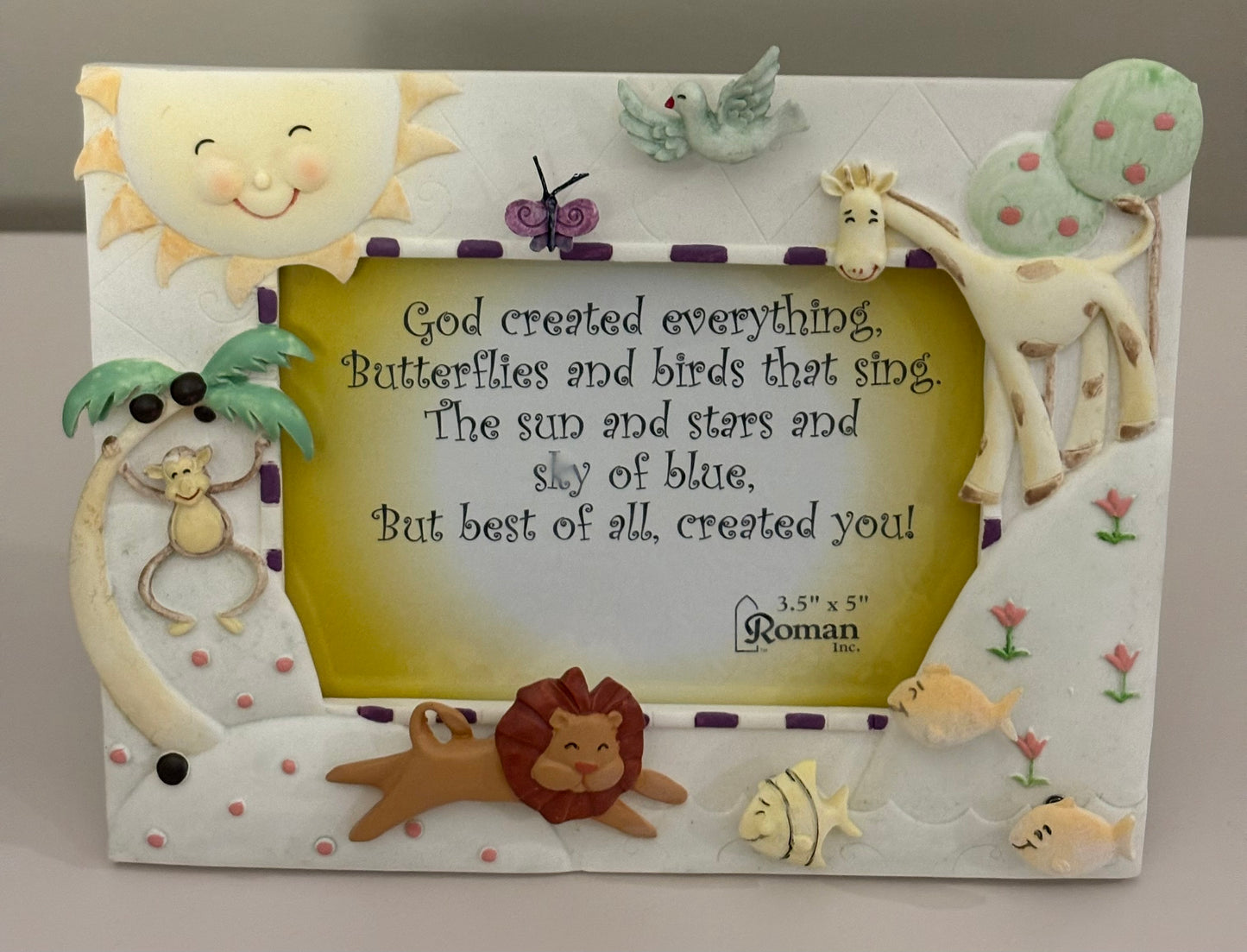 God Created Everything Frame Baptism