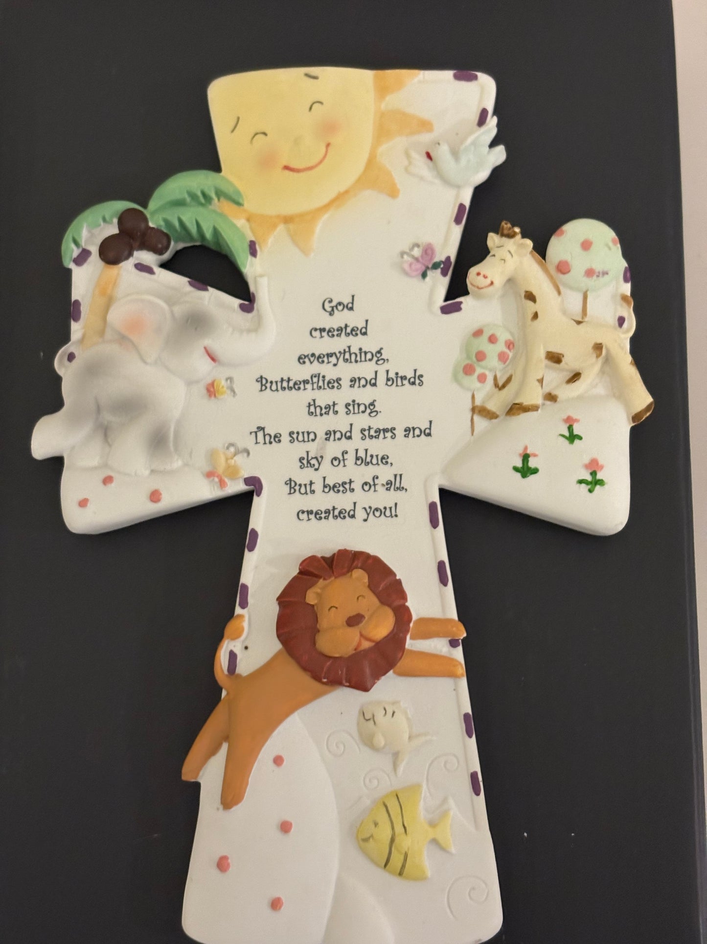 God Created Everything wall Cross Baptism