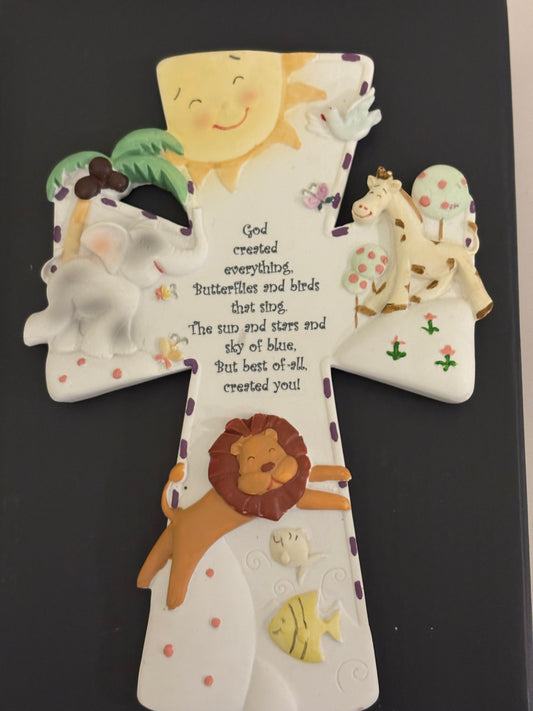 God Created Everything wall Cross Baptism