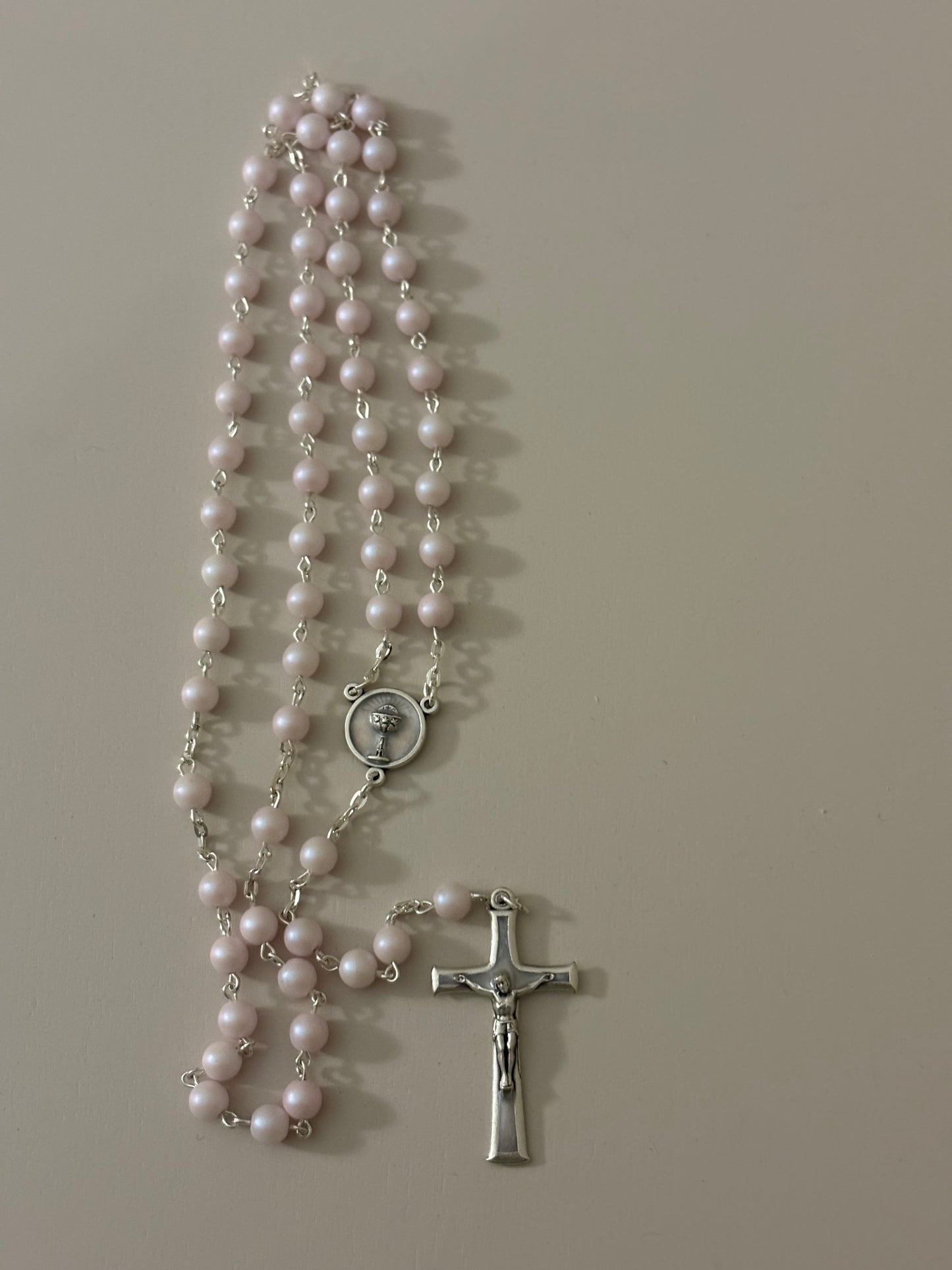 Pink Rosary First Communion