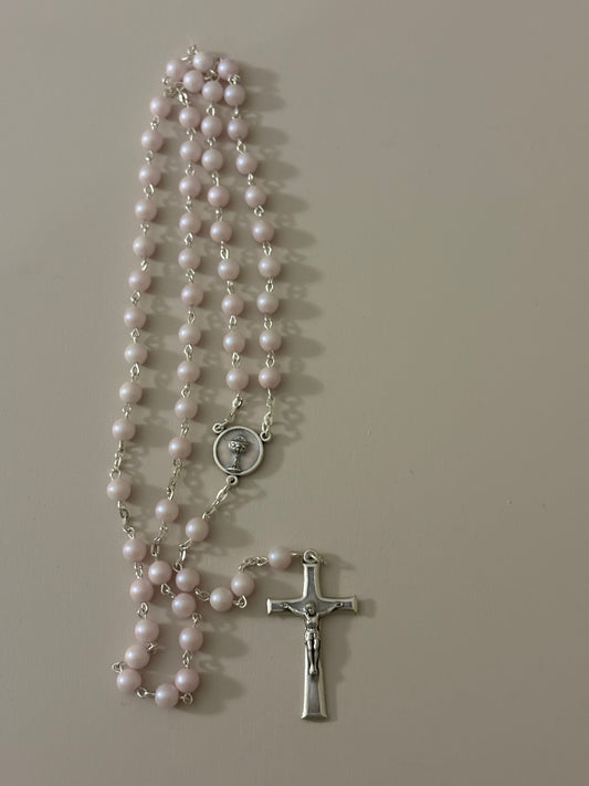 Pink Rosary First Communion