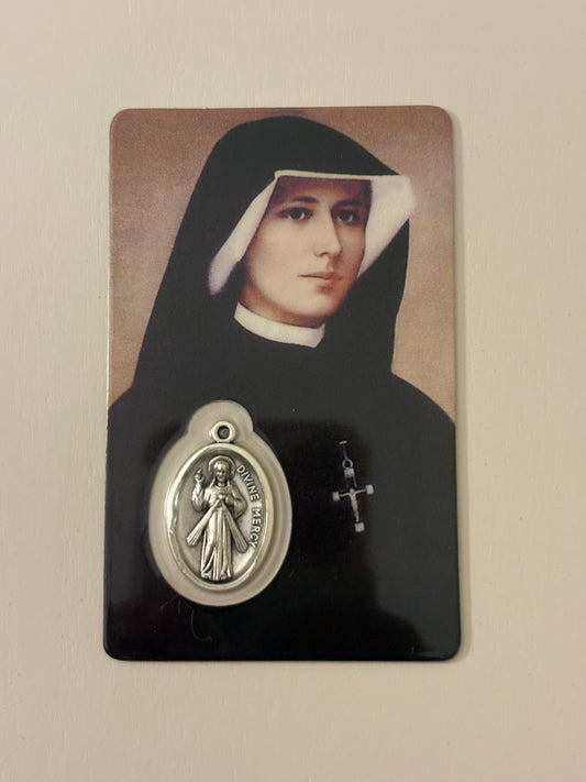 St. Sister Faustina Prayer Card