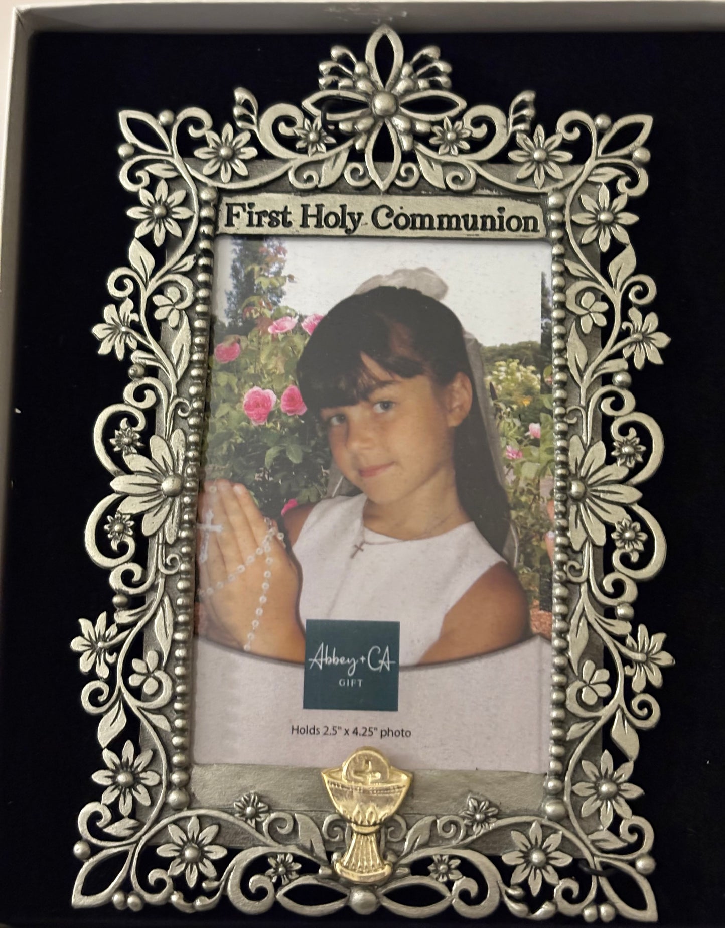 Pewter First Holy Communion Frame