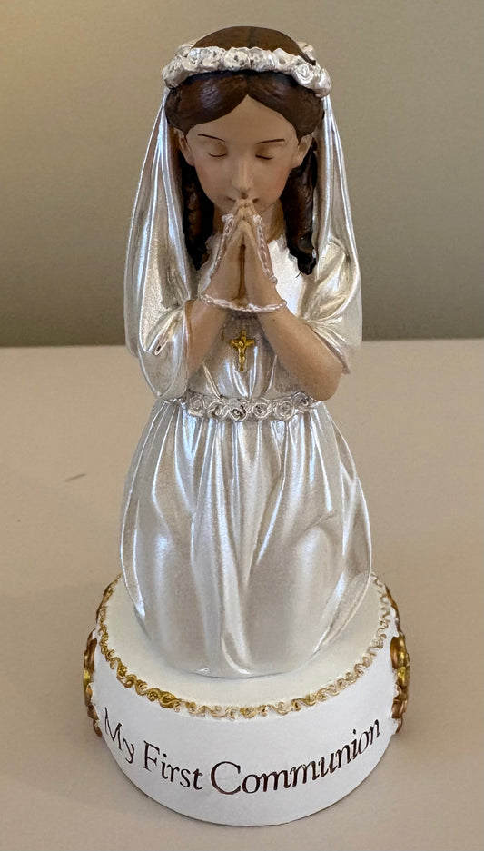 Praying Girl Figurine First Communion