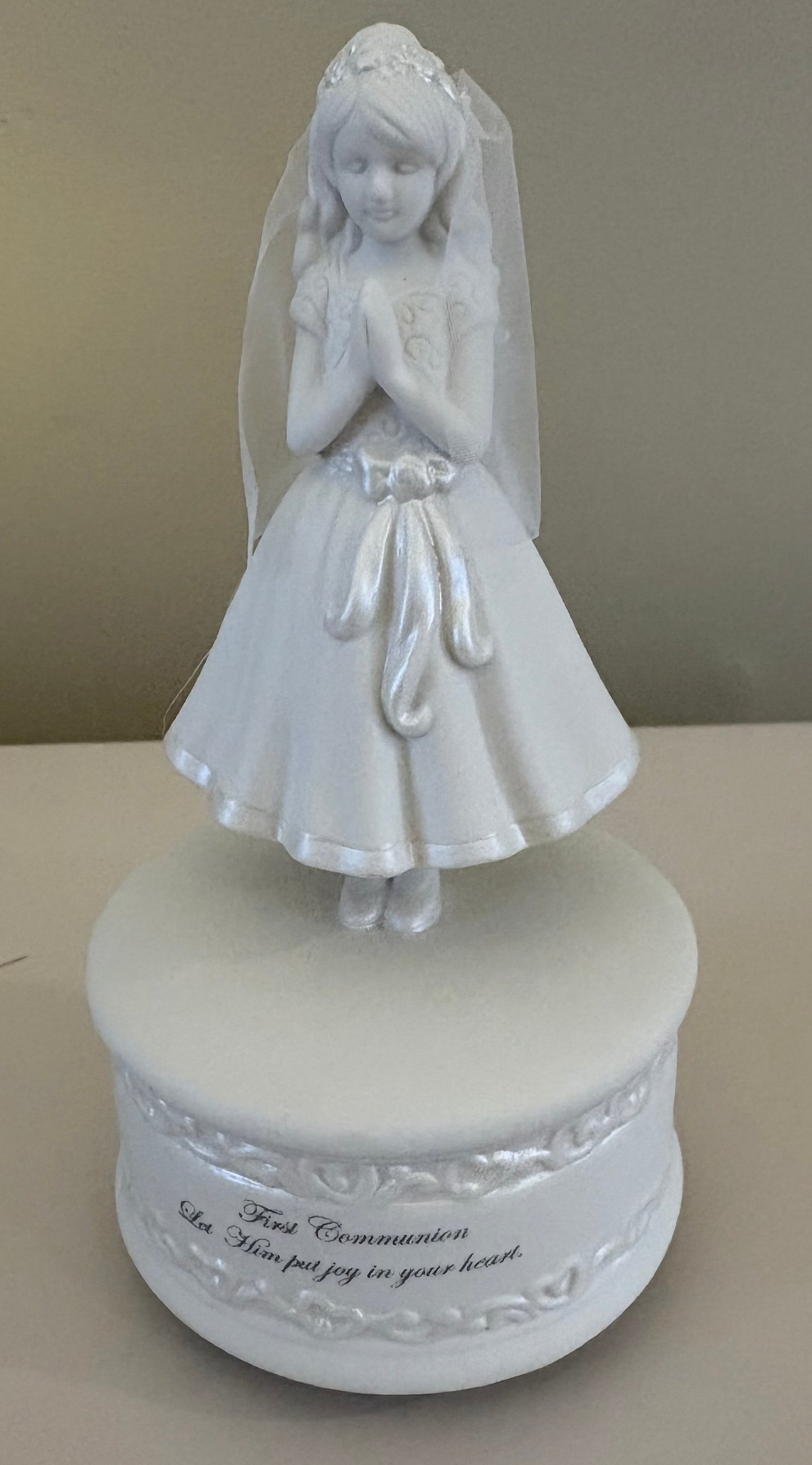 Musical Girl Figurine First Communion
