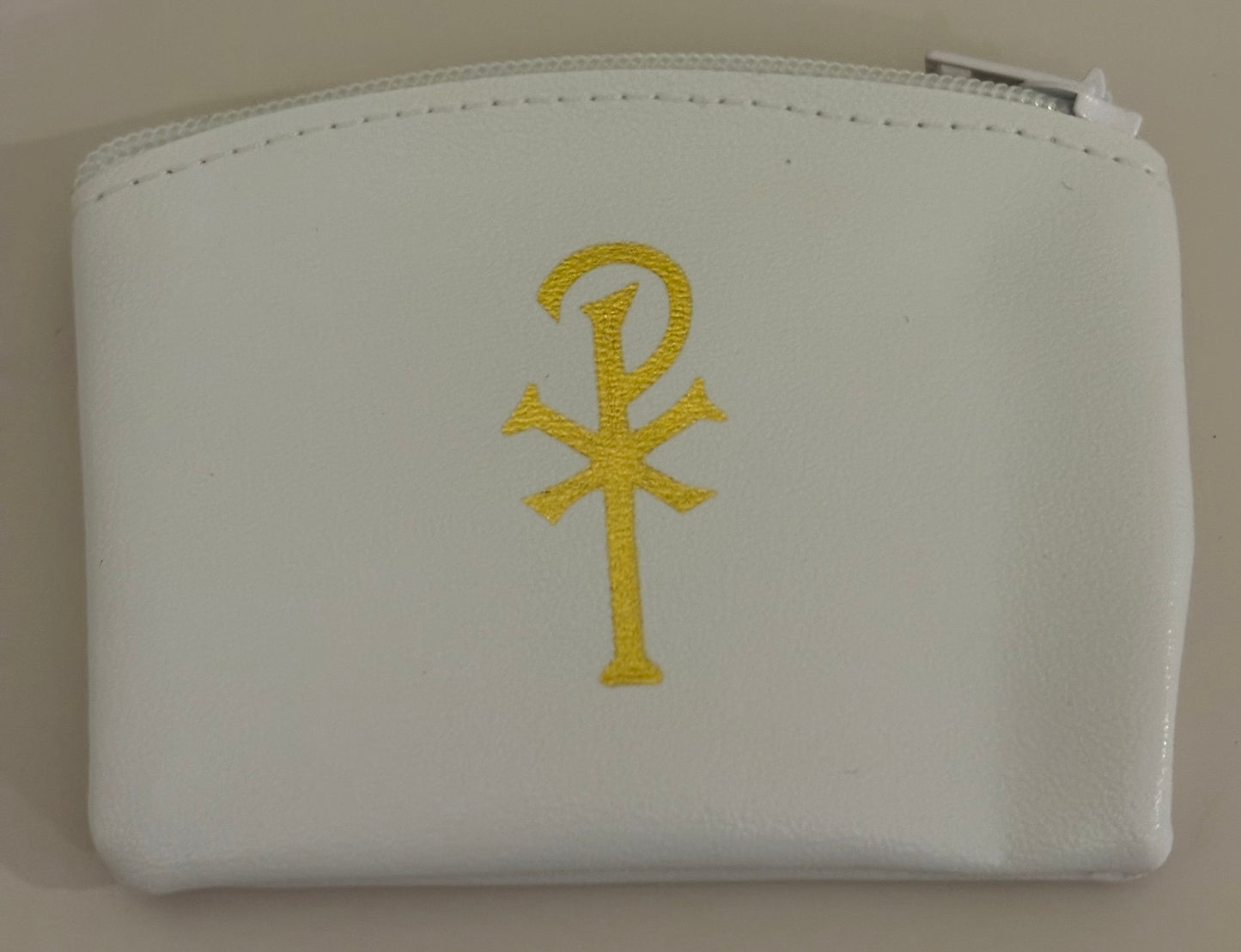 White Rosary Zipper Pouch General Gift