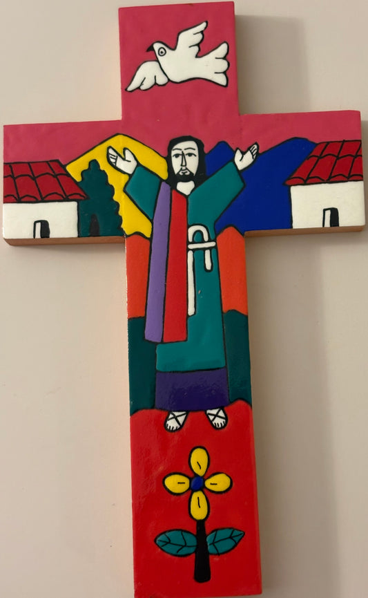 Risen El Salvador 8 Inch Cross
