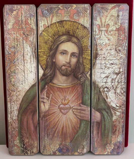 Sacred Heart of Jesus 15 inch Wall Plaque Gift