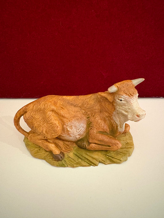 Seated Ox - Animal 5" Resin Fontanini Nativity Figure