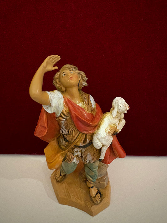 Micah - Shepherd 5" Resin Fontanini Nativity Figure