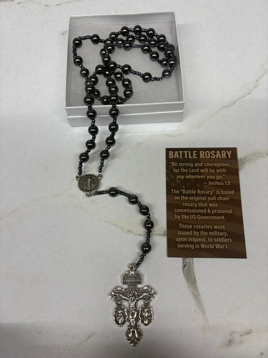 Battle Rosary - St. Benedict and Pardon Crucifix