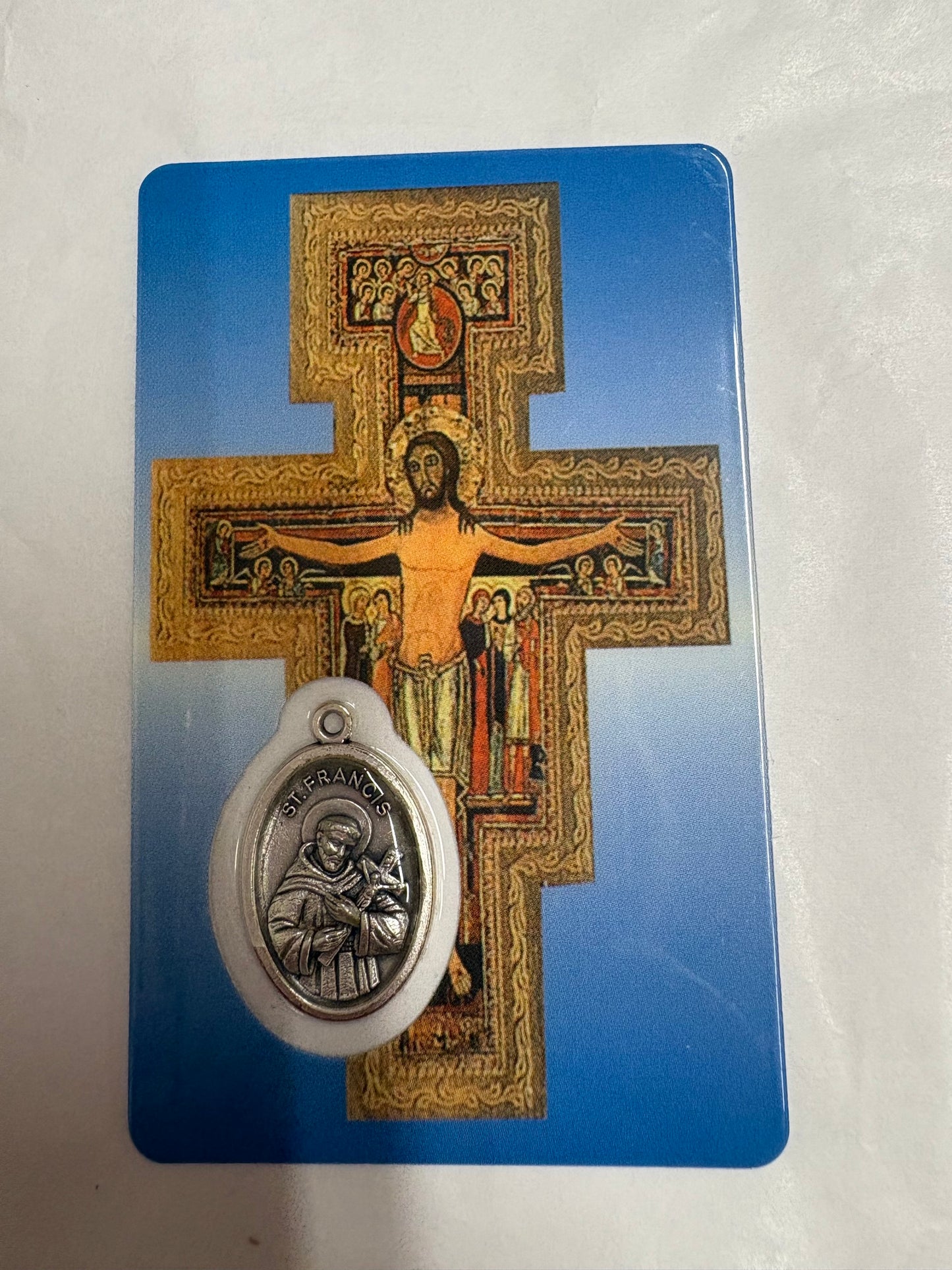 San Damiano Cross, St. Francis Prayer Card