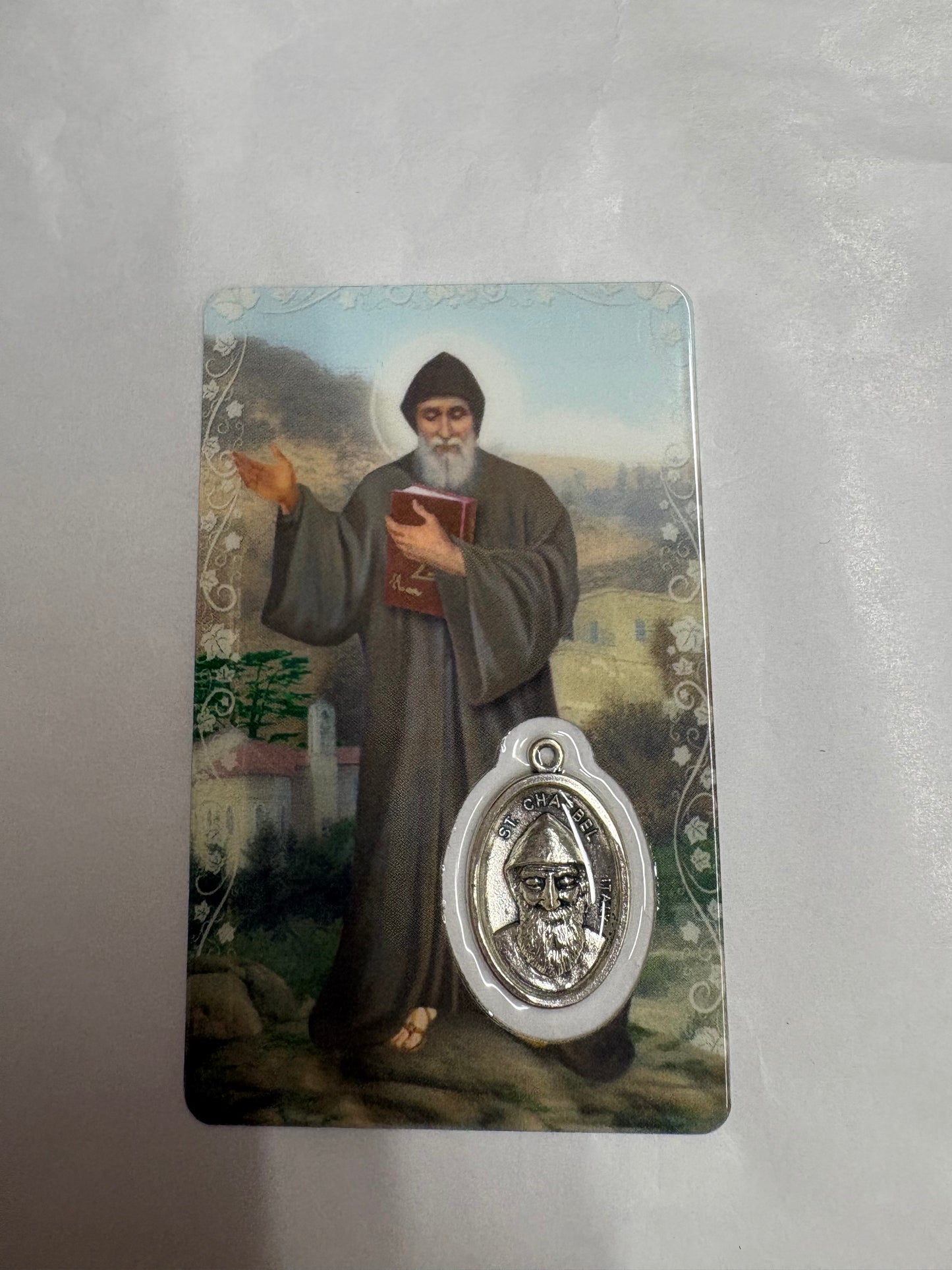 St. Charbel Prayer Card