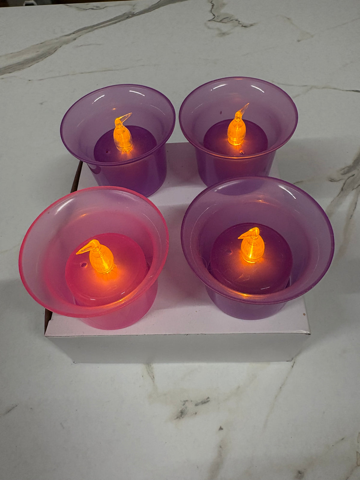 Advent LED 2-3/8" Diameter, Votive Candles (set of 4)