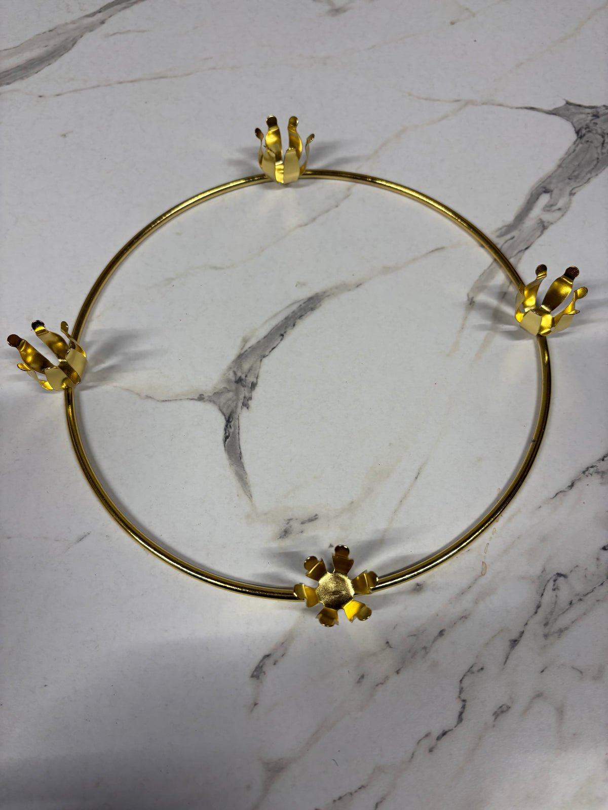 Advent 11" Brass Ring for 7/8" Diameter Taper Candles