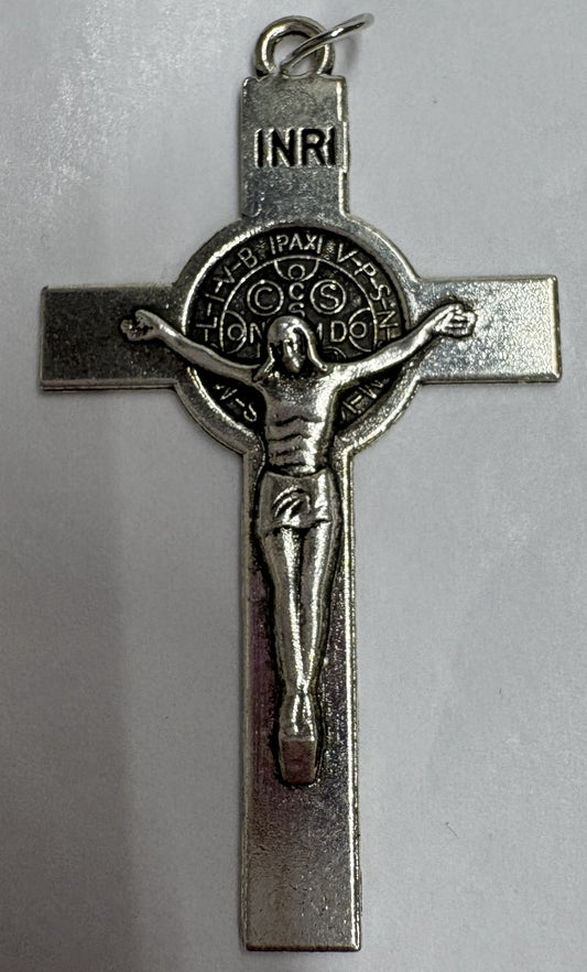 St. Benedict 2" Metal Crucifix