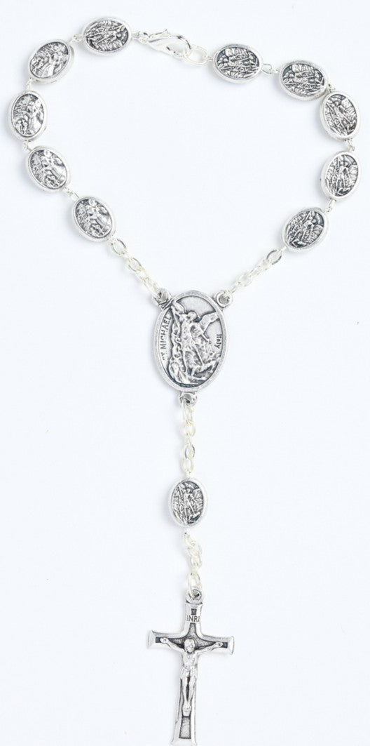 St. Michael Medal Auto Rosary