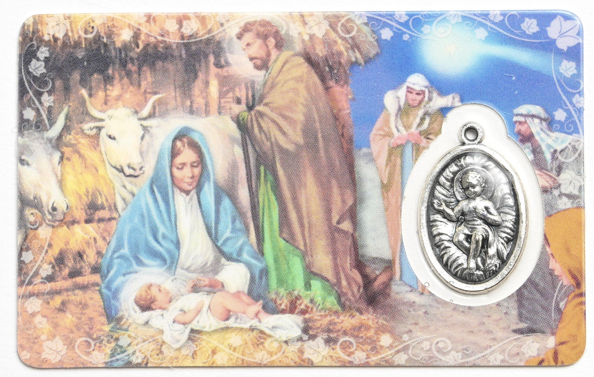 Nativity Holy Family Prayer Card