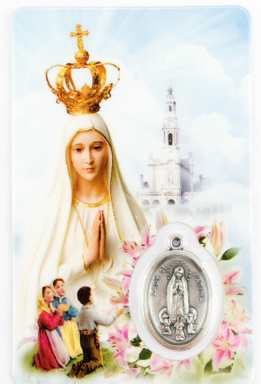 Our Lady of Fatima Prayer Card